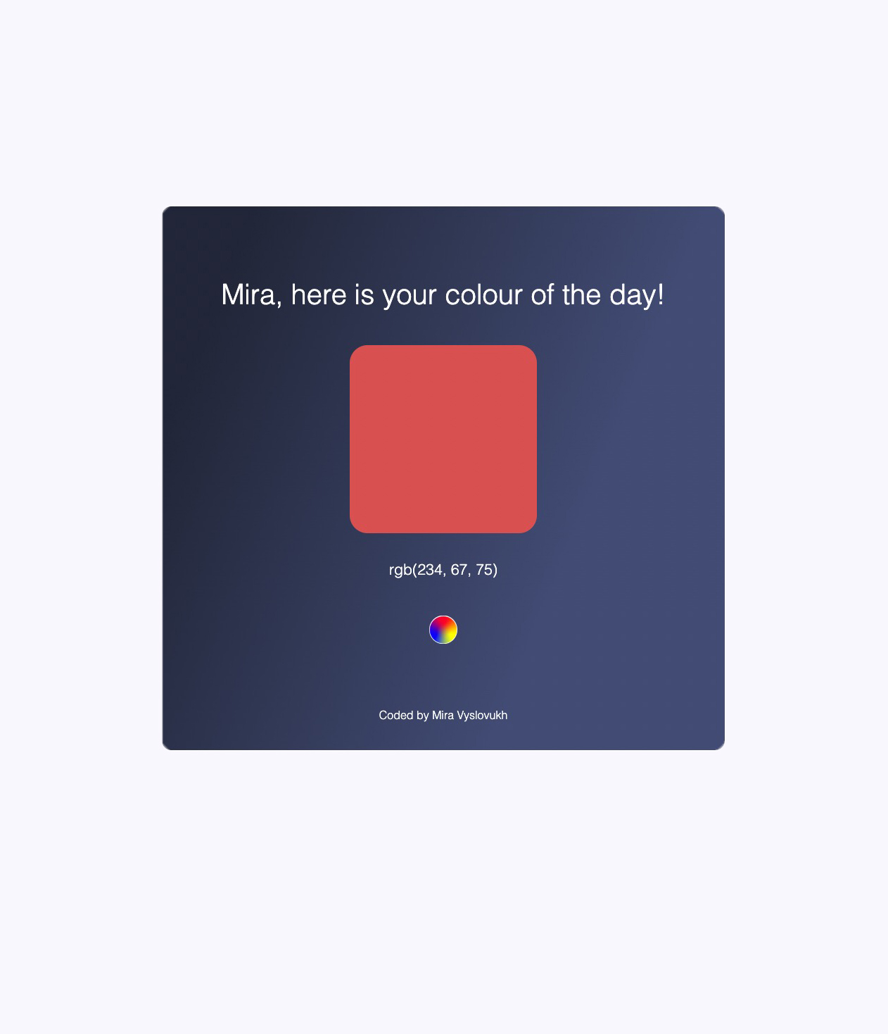 Color Generator app preview